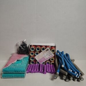 Hair Roller Magnetic Rollers Flexi Rods Perm Rods Double Prong Hair Clip Bundle